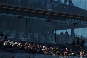 MELBOURNE, AUSTRALIA - NOVEMBER 04: Race goers are seen during 2021 Oaks Day at Flemington Racecourse on November 04, 2021 in Melbourne, Australia. (Photo by Darrian Traynor/Getty Images)