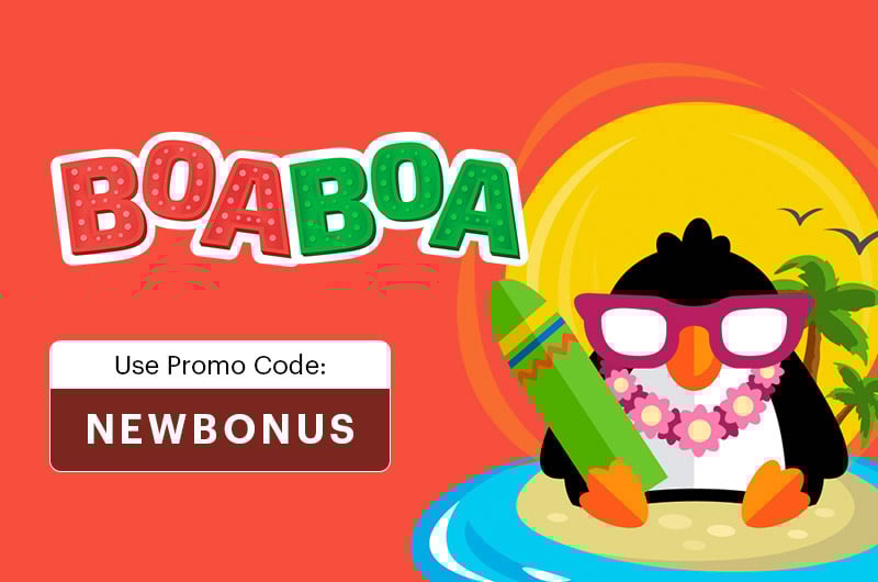 BoaBoa Casino Promo Code is NEWBONUS 