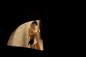 DEL MAR, CALIFORNIA - NOVEMBER 05: A horse racing fan looks on prior to the the Breeders' Cup Juvenile Turf Sprint at Del Mar Race Track on November 05, 2021 in Del Mar, California. (Photo by Sean M. Haffey/Getty Images)