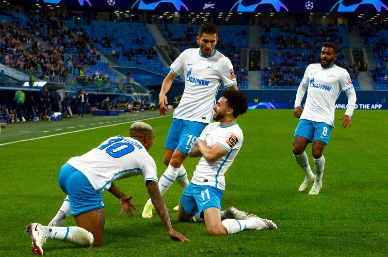 Zenit St Petersburg celebrate