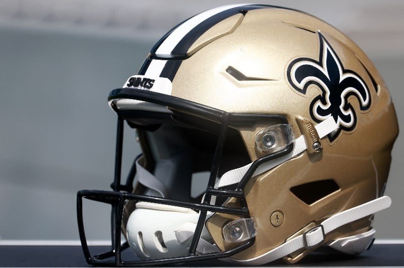 new orleans saints helmet