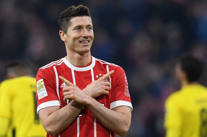 Bayern Munich Borussia Dortmund lewandowski celebrate