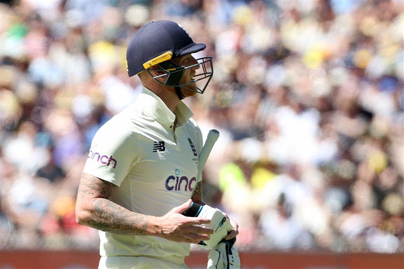MELBOURNE, AUSTRALIA - DECEMBER 28: Ben Stokes of England walks off after being dismissed during day three of the Third Test match in the Ashes series between Australia and England at Melbourne Cricket Ground on December 28, 2021 in Melbourne, Australia. (Getty)