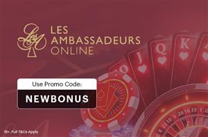Les Ambassadeurs Promo Code is NEWBONUS
