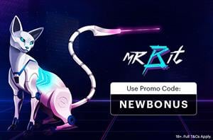 Mr Bit Casino Promo Code is NEWBONUS
