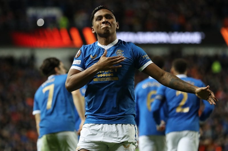 Rangers ibrox celebrate