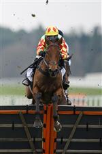 ASCOT, ENGLAND - JANUARY 22: Harry Skelton riding Doctor Parnassus clear the last to win The SBK Betting Podcast Juvenile Hurdle at Ascot Racecourse on January 22, 2022 in Ascot, England. (Photo by Alan Crowhurst/Getty Images)