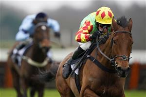 ASCOT, ENGLAND - JANUARY 22: Harry Skelton riding Doctor Parnassus clear the last to win The SBK Betting Podcast Juvenile Hurdle at Ascot Racecourse on January 22, 2022 in Ascot, England. (Photo by Alan Crowhurst/Getty Images)