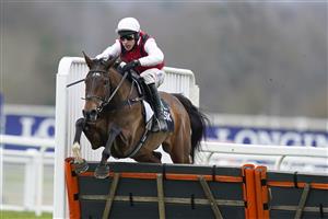 ASCOT, ENGLAND - JANUARY 22: Harry Skelton riding Molly Ollys Wishes clear the last to win The SBK Mares' Hurdle at Ascot Racecourse on January 22, 2022 in Ascot, England. (Photo by Alan Crowhurst/Getty Images)
