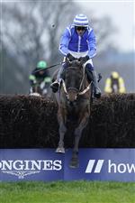 ASCOT, ENGLAND - JANUARY 22: Paul Townend riding Energumene in action during The SBK Clarence House Chase at Ascot Racecourse on January 22, 2022 in Ascot, England. (Photo by Alan Crowhurst/Getty Images)