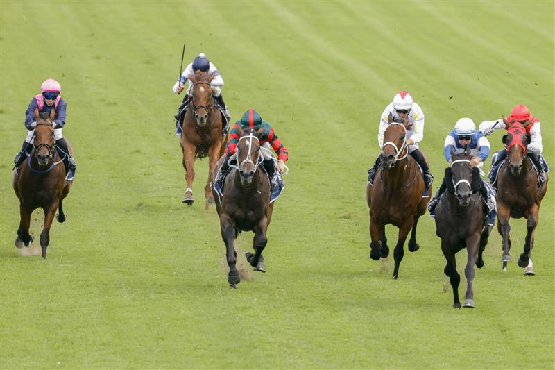 SYDNEY, AUSTRALIA - JANUARY 29: Tommy Berry on Wairere Falls wins race 8 the Ned Whisky Handicap during Sydney Racing at Rosehill Gardens on January 29, 2022 in Sydney, Australia. (Photo by Jenny Evans/Getty Images)
