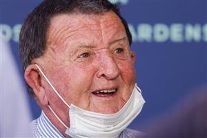 SYDNEY, AUSTRALIA - JANUARY 29: Trainer Barry Ratcliff looks on after winning race 1 the Tab Highway Plate with Markievicz during Sydney Racing at Rosehill Gardens on January 29, 2022 in Sydney, Australia. (Photo by Jenny Evans/Getty Images)
