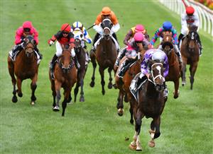 MELBOURNE, AUSTRALIA - JANUARY 29: Damien Oliver riding Rousseau winning Race 4, the Entry Education Martin Ralston Cup, during Melbourne Racing at Moonee Valley Racecourse on January 29, 2022 in Melbourne, Australia. (Photo by Vince Caligiuri/Getty Images)