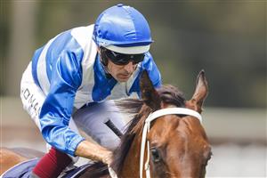 SYDNEY, AUSTRALIA - JANUARY 29: Hugh Bowman (blue) on More Sundays returns to scale after winning
race 5 the Midway Handicap during Sydney Racing at Rosehill Gardens on January 29, 2022 in Sydney, Australia. (Photo by Jenny Evans/Getty Images)