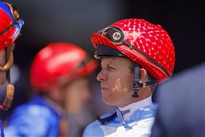 SYDNEY, AUSTRALIA - JANUARY 29: Kerrin McEvoy looks on before winning race 1 the Tab Highway Plate on Markievicz during Sydney Racing at Rosehill Gardens on January 29, 2022 in Sydney, Australia. (Photo by Jenny Evans/Getty Images)