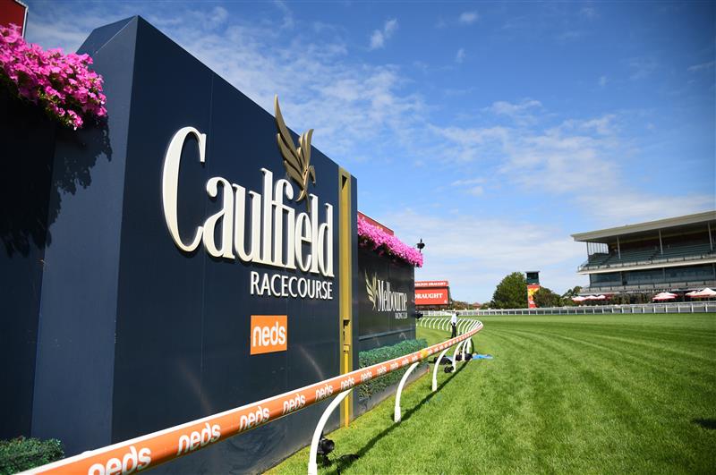 MELBOURNE, AUSTRALIA - FEBRUARY 12: General view of track before Melbourne Racing at Caulfield Racecourse on February 12, 2022 in Melbourne, Australia. (Photo by Vince Caligiuri/Getty Images)