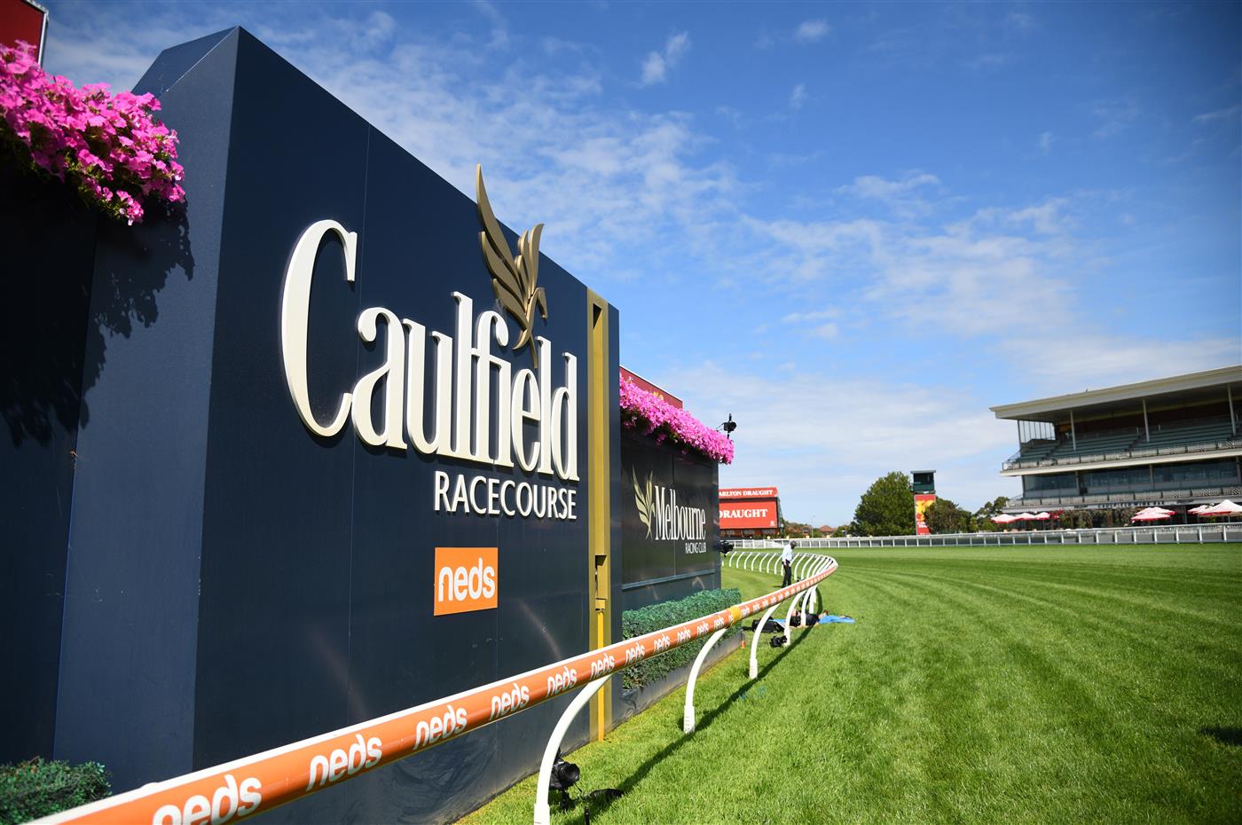 MELBOURNE, AUSTRALIA - FEBRUARY 12: General view of track before Melbourne Racing at Caulfield Racecourse on February 12, 2022 in Melbourne, Australia. (Photo by Vince Caligiuri/Getty Images)