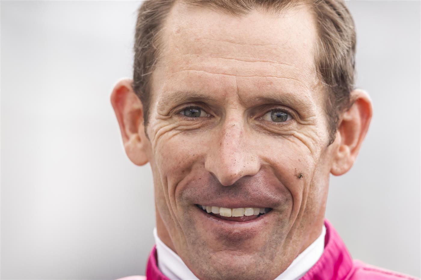 SYDNEY, AUSTRALIA - FEBRUARY 12: Hugh Bowman looks on after winning race 7 the Tab Light Fingers Stakes on Fangirl during Sydney Racing at Royal Randwick Racecourse on February 12, 2022 in Sydney, Australia. (Photo by Jenny Evans/Getty Images)