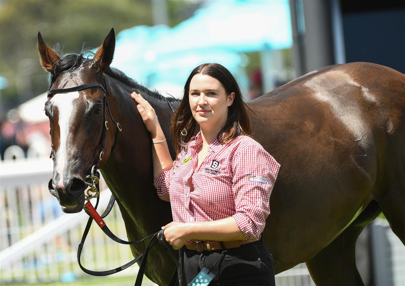 MELBOURNE, AUSTRALIA - FEBRUARY 12: Revolutionary Miss after winning Race 4, the Neds Blue Diamond Prelude Fillies, during Melbourne Racing at Caulfield Racecourse on February 12, 2022 in Melbourne, Australia. (Photo by Vince Caligiuri/Getty Images)