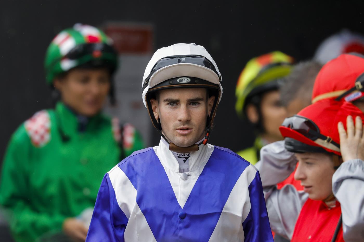 SYDNEY, AUSTRALIA - FEBRUARY 19: Tyler Schiller looks on during Sydney Racing at Rosehill Gardens on February 19, 2022 in Sydney, Australia. (Photo by Jenny Evans/Getty Images)