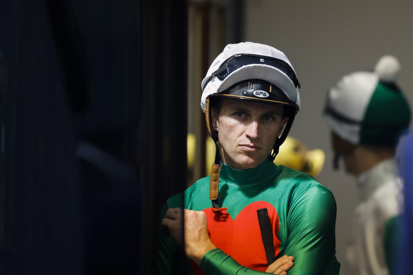 SYDNEY, AUSTRALIA - FEBRUARY 19: Josh Parr looks on during Sydney Racing at Rosehill Gardens on February 19, 2022 in Sydney, Australia. (Photo by Jenny Evans/Getty Images)