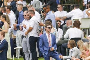 SYDNEY, AUSTRALIA - FEBRUARY 19: Race goers are seen during Sydney Racing at Rosehill Gardens on February 19, 2022 in Sydney, Australia. (Photo by Jenny Evans/Getty Images)