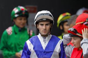 SYDNEY, AUSTRALIA - FEBRUARY 19: Tyler Schiller looks on during Sydney Racing at Rosehill Gardens on February 19, 2022 in Sydney, Australia. (Photo by Jenny Evans/Getty Images)