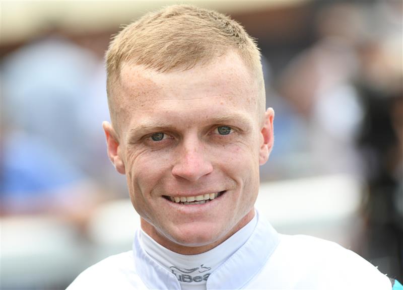 MELBOURNE, AUSTRALIA - FEBRUARY 26: Blaike McDougall riding Flying Mascot winning Race 2, the Catanach's Jewellers Mannerism Stakes, during Melbourne Racing at Caulfield Racecourse on February 26, 2022 in Melbourne, Australia. (Getty)