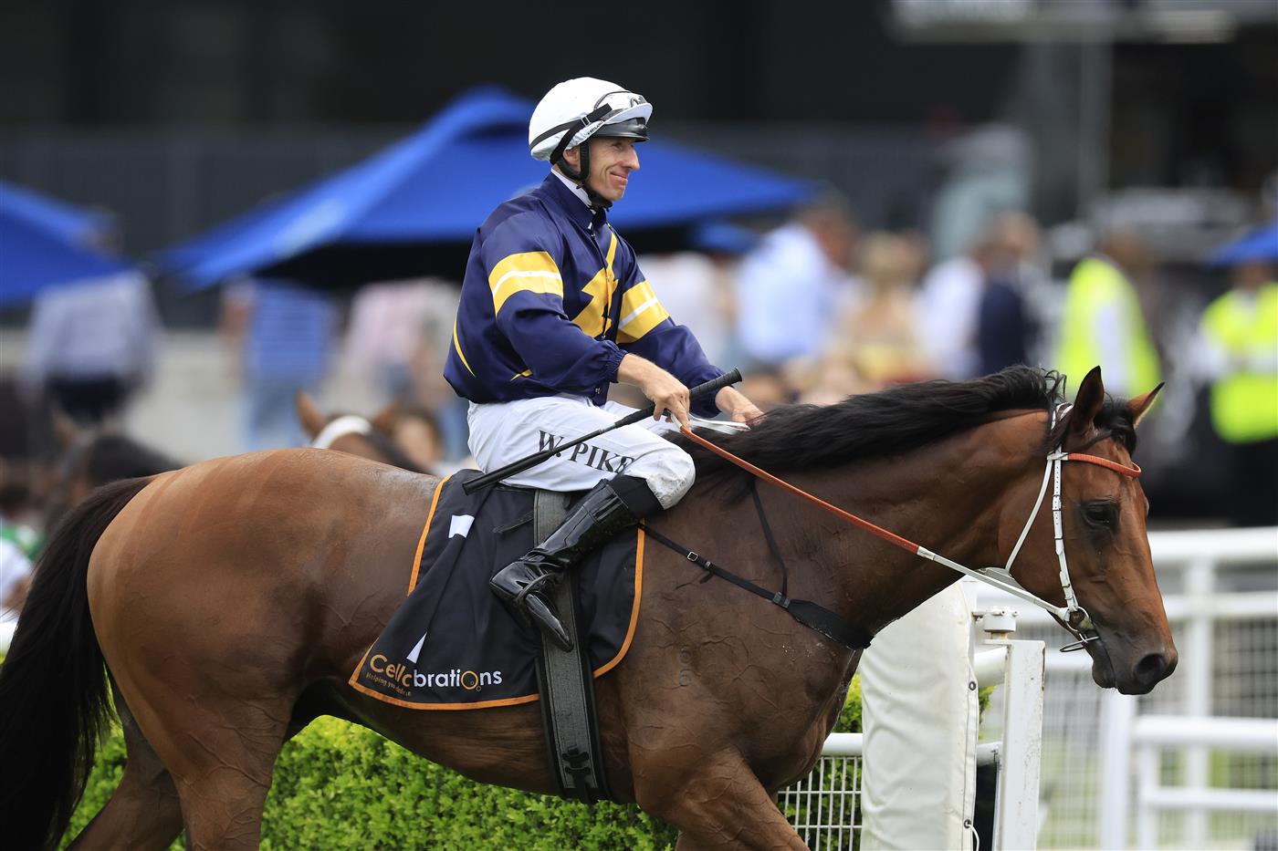 SYDNEY, AUSTRALIA - MARCH 05: William Pike on Zeyrek returns to scale after winning race 4 the Cellarbrations Randwick City Stakes during Sydney Racing at Royal Randwick Racecourse on March 05, 2022 in Sydney, Australia. (Photo by Mark Evans/Getty Images)