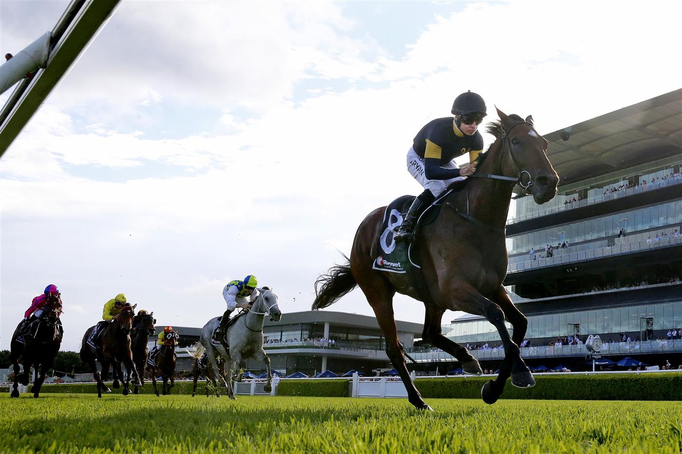 SYDNEY, AUSTRALIA - MARCH 05: Brock Ryan on Le Lude wins race 9 the Ranvet Aspiration Quality during Sydney Racing at Royal Randwick Racecourse on March 05, 2022 in Sydney, Australia. (Photo by Mark Evans/Getty Images)