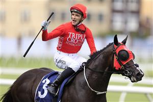 SYDNEY, AUSTRALIA - MARCH 05: Sam Clipperton on Mazu returns to scale after winning race 6 the Tokyo City Keiba Fireball Stakes during Sydney Racing at Royal Randwick Racecourse on March 05, 2022 in Sydney, Australia. (Photo by Mark Evans/Getty Images)