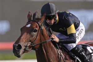 SYDNEY, AUSTRALIA - MARCH 05: Brock Ryan on Le Lude wins race 9 the Ranvet Aspiration Quality during Sydney Racing at Royal Randwick Racecourse on March 05, 2022 in Sydney, Australia. (Photo by Mark Evans/Getty Images)
