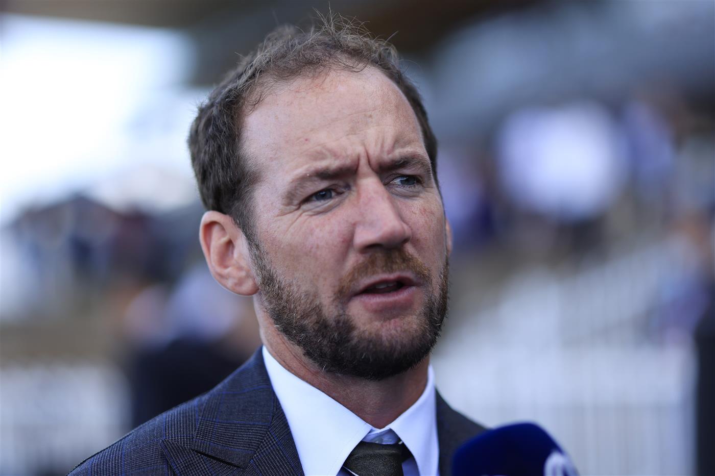 SYDNEY, AUSTRALIA - MARCH 12: Ciaron Maher looks on after winning the Coolmore Classic with Lighthouse during Sydney Racing Chandon Ladies Day at Rosehill Gardens on March 12, 2022 in Sydney, Australia. (Photo by Mark Evans/Getty Images)