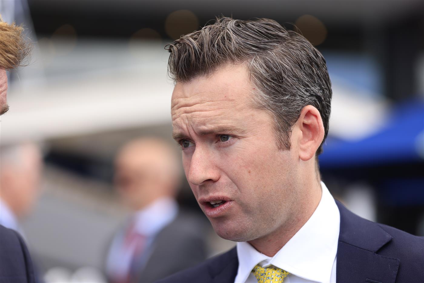 SYDNEY, AUSTRALIA - MARCH 12: Adrian Bott looks on during Sydney Racing Chandon Ladies Day at Rosehill Gardens on March 12, 2022 in Sydney, Australia. (Photo by Mark Evans/Getty Images)
