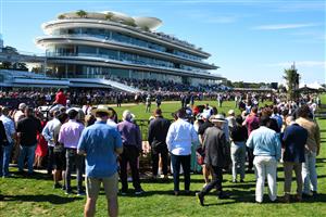 MELBOURNE, AUSTRALIA - MARCH 12: General view before Race 6, the Yulong Stud Newmarket Handicap, during Melbourne Racing at Flemington Racecourse on March 12, 2022 in Melbourne, Australia. (Photo by Vince Caligiuri/Getty Images)