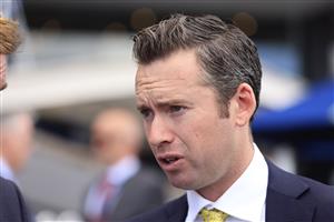 SYDNEY, AUSTRALIA - MARCH 12: Adrian Bott looks on during Sydney Racing Chandon Ladies Day at Rosehill Gardens on March 12, 2022 in Sydney, Australia. (Photo by Mark Evans/Getty Images)