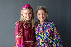 SYDNEY, AUSTRALIA - MARCH 12: Emma Freedman and Lizzie Jelfs attends Chandon Ladies Day at Rosehill Gardens on March 12, 2022 in Sydney, Australia. (Photo by Wendell Teodoro/Getty Images for ATC)