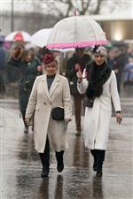 CHELTENHAM, ENGLAND - MARCH 16: Heavy rain falls on day two of The Festival at Cheltenham Racecourse on March 16, 2022 in Cheltenham, England. (Photo by Alan Crowhurst/Getty Images)