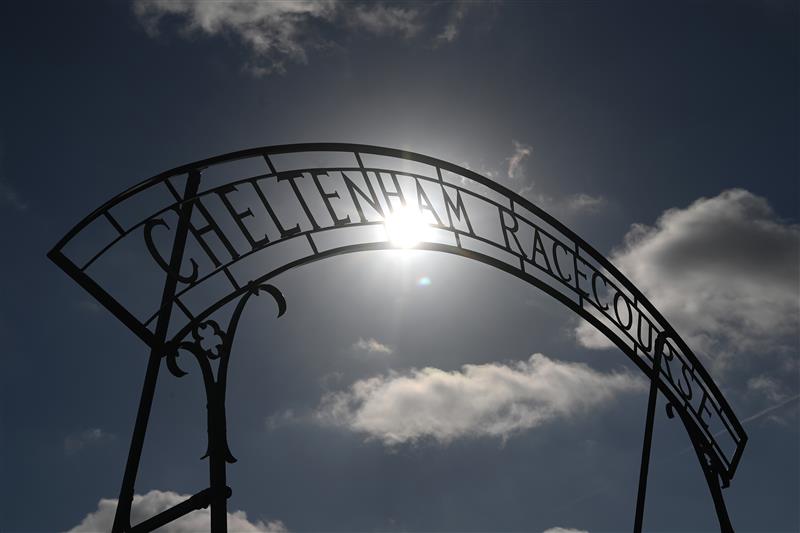 CHELTENHAM, ENGLAND - MARCH 17: The Sun shines on day three of the Cheltenham Festival 2022 at Cheltenham Racecourse on March 17, 2022 in Cheltenham, England. (Photo by Mike Hewitt/Getty Images)