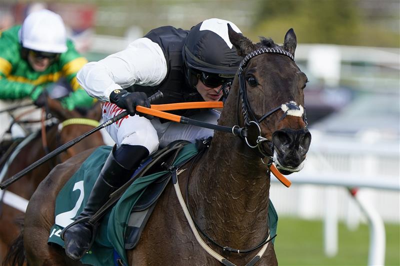 CHELTENHAM, ENGLAND - MARCH 17: Danny Mullins riding Flooring Porter clear the last to win The Paddy Power Stayers' Hurdle on day three of The Festival at Cheltenham Racecourse on March 17, 2022 in Cheltenham, England. (Photo by Alan Crowhurst/Getty Images)
