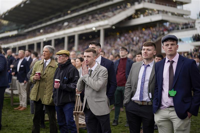 CHELTENHAM, ENGLAND - MARCH 17: Wishing and hoping on day three of The Festival at Cheltenham Racecourse on March 17, 2022 in Cheltenham, England. (Photo by Alan Crowhurst/Getty Images)