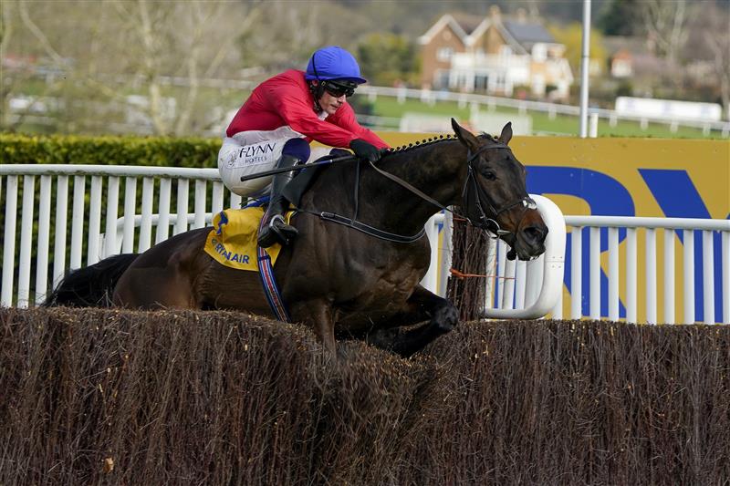CHELTENHAM, ENGLAND - MARCH 17: Paul Townend riding Allaho to victory in The Ryanair Chase on day three of The Festival at Cheltenham Racecourse on March 17, 2022 in Cheltenham, England. (Photo by Alan Crowhurst/Getty Images)