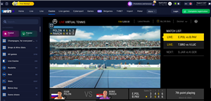 Wetten Sie auf virtuelles Tennis