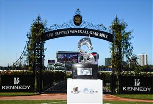 MELBOURNE, AUSTRALIA - MARCH 19: General view of the trophy during All-Star Mile Race day at Flemington Racecourse on March 19, 2022 in Melbourne, Australia. (Photo by Vince Caligiuri/Getty Images)