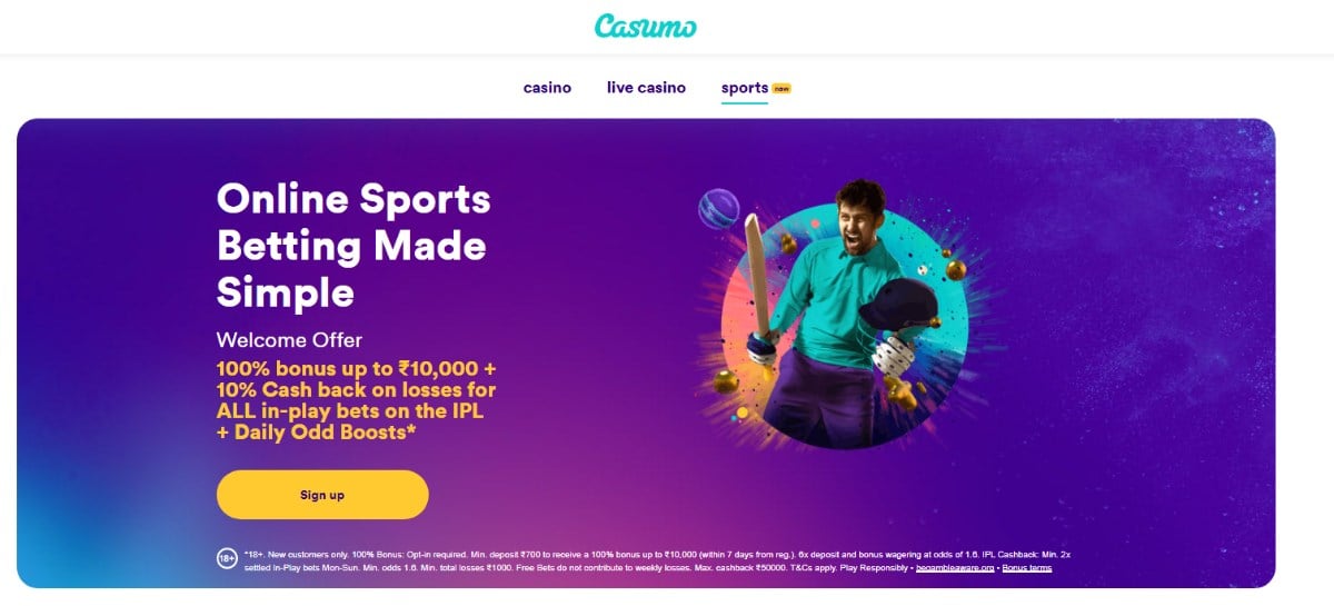 casumo ipl betting bonus offer