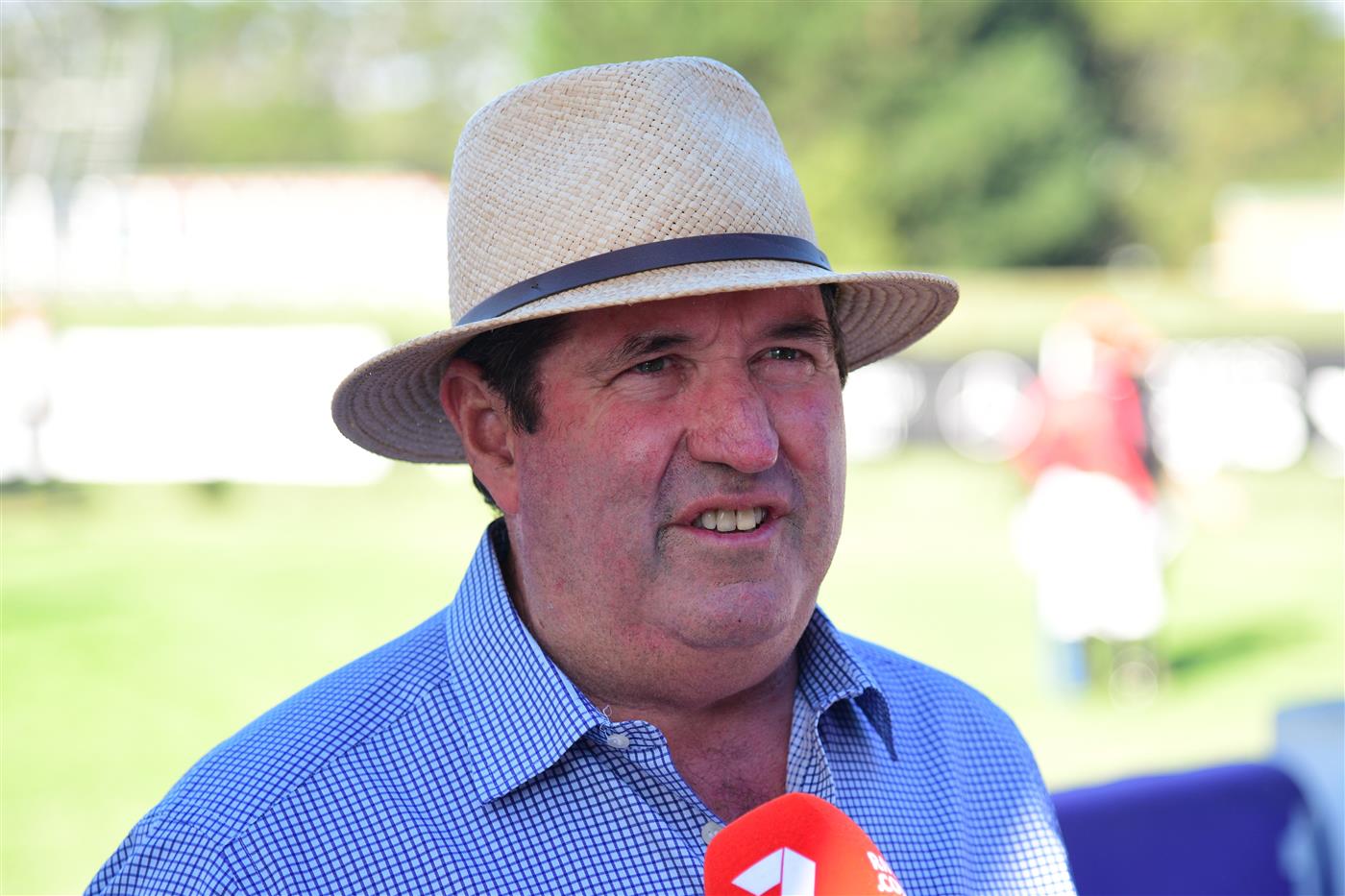 MELBOURNE, AUSTRALIA - MARCH 26: Trainer Tony Noonan after riding It's Tornado Storm wins Race 9, the No Fuss Event Hire Handicap during Mornington Cup Day at Mornington Racecourse on March 26, 2022 in Melbourne, Australia. (Getty)