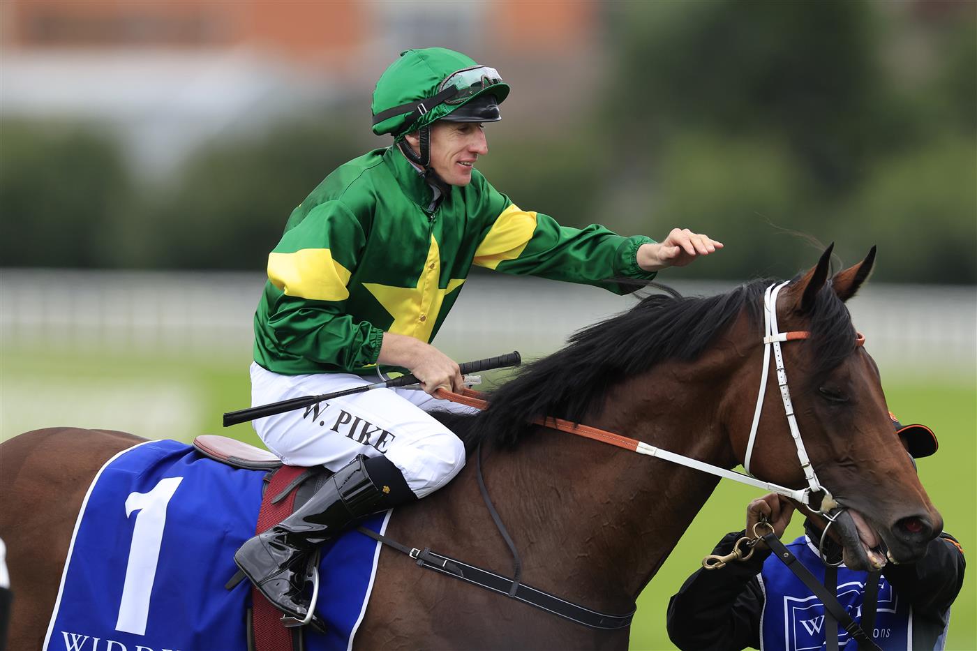 SYDNEY, AUSTRALIA - APRIL 02: William Pike on Semillion returns to scale after winning race 1 the Widden Kindergarten Stakes during The Star Championships Day 1 at Royal Randwick Racecourse on April 02, 2022 in Sydney, Australia. (Photo by Mark Evans/Getty Images)