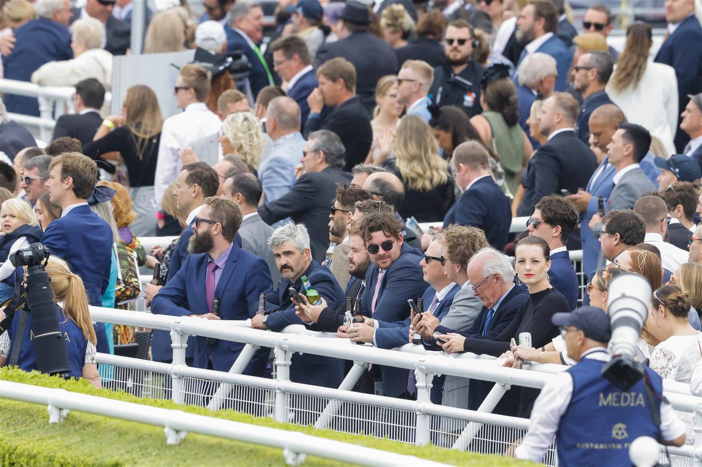 SYDNEY, AUSTRALIA - APRIL 02: A general view of crowds during The Star Championships Day 1 at Royal Randwick Racecourse on April 02, 2022 in Sydney, Australia. The Championships race days are the highlight of the Sydney Autumn Racing Carnival. The Championships Day 1 features four Group 1 events headlined by the $3 million Doncaster Mile and $2 million Australian Derby. (Photo by Jenny Evans/Getty Images)