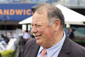 SYDNEY, AUSTRALIA - APRIL 02: Trainer Michael Maroney looks on after winning race 4 the Schweppes Chairman’s Quality with Nerve Not Verve during The Star Championships Day 1 at Royal Randwick Racecourse on April 02, 2022 in Sydney, Australia. (Photo by Mark Evans/Getty Images)