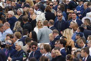 SYDNEY, AUSTRALIA - APRIL 02: A general view of crowds during The Star Championships Day 1 at Royal Randwick Racecourse on April 02, 2022 in Sydney, Australia. The Championships race days are the highlight of the Sydney Autumn Racing Carnival. The Championships Day 1 features four Group 1 events headlined by the $3 million Doncaster Mile and $2 million Australian Derby. (Photo by Jenny Evans/Getty Images)